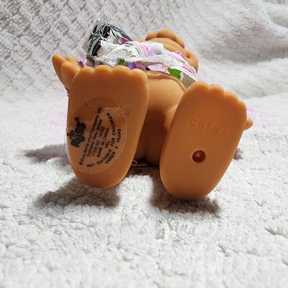 "HAPPY BIRTHDAY" Russ Troll w/Cute Flower Dress & Fuscia hair - Picture 4 of 4